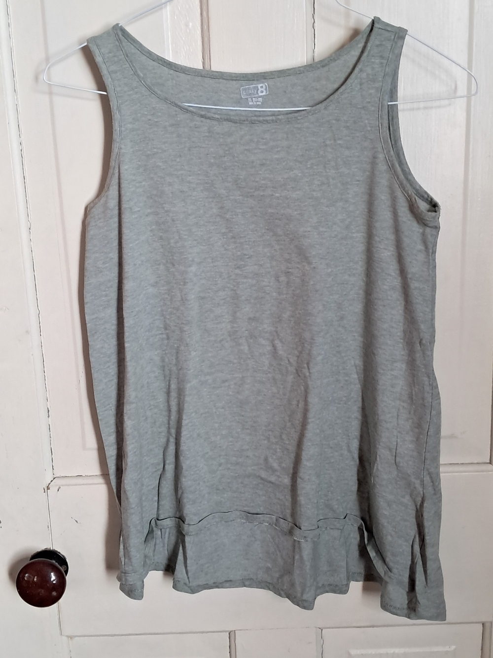 Crazy 8 Grey & Green Flowy Tanks